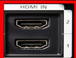 HDMI ports on a TV
